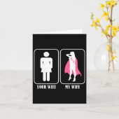 Ihre Ehefrau Meine Ehefrau trägt das Brustkrebsbew Karte (Gelbe Blume)