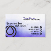 Ihre eigene Boss-MONAT-Visitenkarte Visitenkarte (Rückseite)