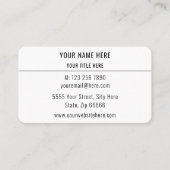 Ihre eigene Design Business Card Wählen Sie Schrif Visitenkarte (Vorderseite)