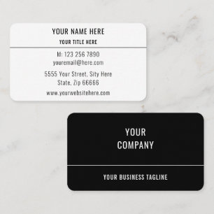 Ihre eigene Design Business Card Wählen Sie Schrif Visitenkarte