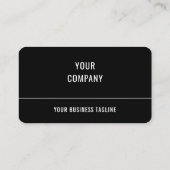 Ihre eigene Design Business Card Wählen Sie Schrif Visitenkarte (Rückseite)