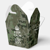 Ihre eigene digitale Camouflage Woodland Behalte R Geschenkschachtel (Geöffnet)