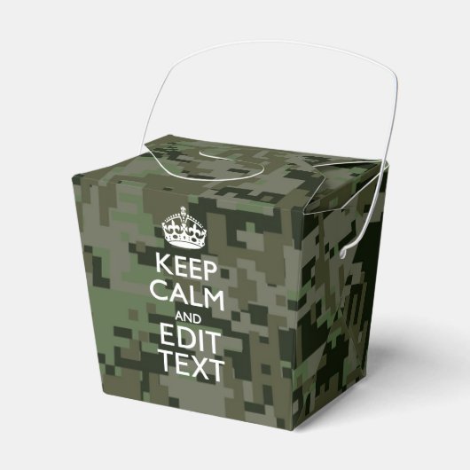 Ihre eigene digitale Camouflage Woodland Behalte R Geschenkschachtel (Vorderseite)