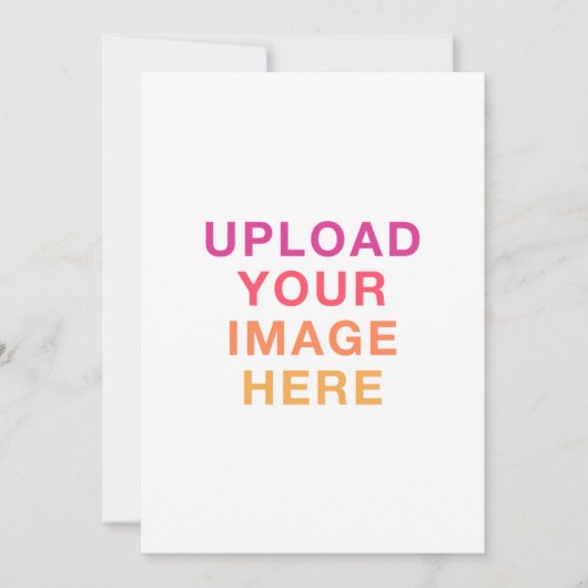 Ihre eigene Druckbild-White-Hochzeit Einladung (Vorderseite)