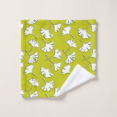 Ihre eigene Farbe, Ginkgo-moderner Druck Badhandtuch Set (Waschlappen)