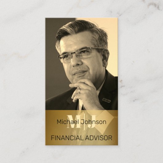 Ihre eigene Foto-Finanzberatung Visitenkarte (Vorderseite)