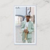 Ihre eigene Foto Jazz Musiker Business Card Visitenkarte (Vorderseite)