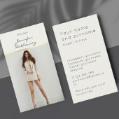 Ihre eigene Foto-Modell Acress Business Card Visitenkarte