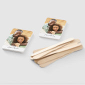 Ihre eigene Foto Monogram Wedding Verlobung Fächer (Non-assembled)