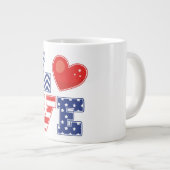 Ihre eigene Kaffee-Tasse behalten oder zu erstelle Jumbo-Tasse (Vorderseite Rechts)