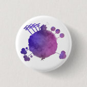 Ihre eigene kleine Welt-Schaltfläche Button (Vorderseite)