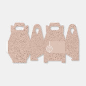 IHRE EIGENE LOGO Boho Beige & Brown Dots Bevorzugu Geschenkschachtel (Ungefaltet)