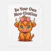 Ihre eigene Mootivation sein Fleecedecke (Vorderseite)