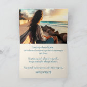 IHRE EIGENE PERSON DAUGHTER BIRTHDAY CARD DANKESKARTE (Innenseite)