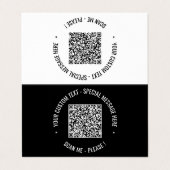 Ihre eigene QR-Code-Visitenkarte wählen Sie Farbe Visitenkarten (Außenseite Aufgefaltet)