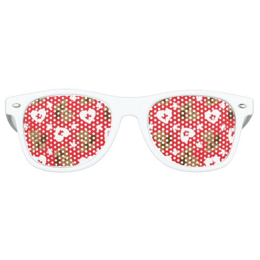 Ihre eigene :-) Retro-Sonnenbrille behalten oder z Partybrille (Vorderseite)