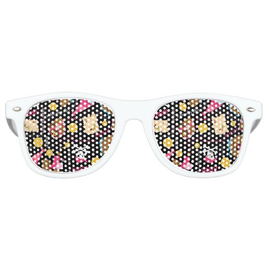 Ihre eigene :-) Retro-Sonnenbrille behalten oder z Partybrille (Vorderseite)