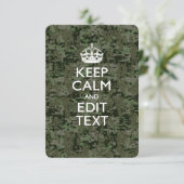 Ihre eigene Text-Digital-Camouflage Woodland Behie (Stehend Vorderseite)