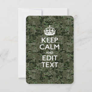 Ihre eigene Text-Digital-Camouflage Woodland Behie