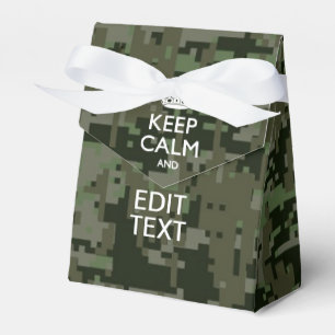 Ihre eigene Text-Digital-Camouflage Woodland Behie Geschenkschachtel