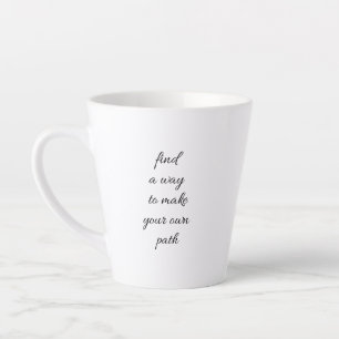 Ihre eigene Trasse Latte Tasse