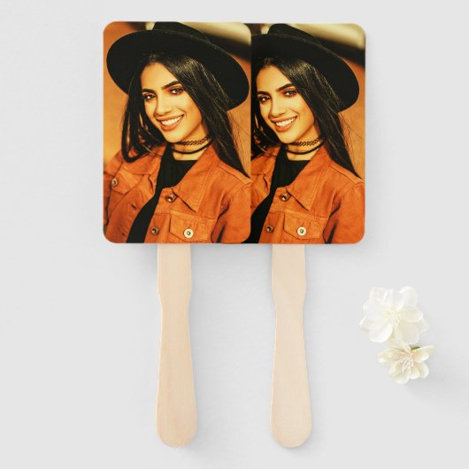 Ihre eigene Veranstaltung mit zwei Fotos Fächer (Vorne und Hinten)