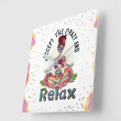 Ihre eigene Wall-Uhr behalten oder erstellt Quadratische Wanduhr (Winkel)