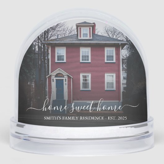 Ihre eigene Zuhause Schneekugeln (Vorderseite)