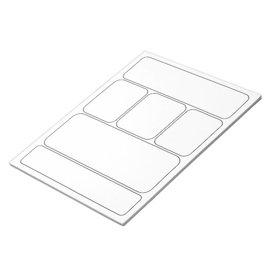 Ihre eigenen Comic und Geschichten gezeichnet - Le Notizblock (angewinkelt)