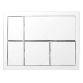 Ihre eigenen Comicen gezeichnet | Leere Comic Buch Notizblock (Vorderseite)