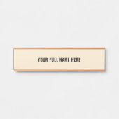 Ihre eigenen Design-Schriftart und Farben Name Tür Türschild (Vorderseite )