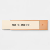 Ihre eigenen Design-Schriftart und Farben Name Tür Türschild (Vorderseite )
