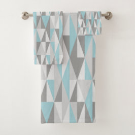 Ihre eigenen Farbmitte- des jahrhundertsmodernen Badhandtuch Set