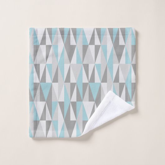 Ihre eigenen Farbmitte- des jahrhundertsmodernen Badhandtuch Set (Waschlappen)