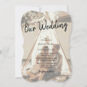 Ihre eigenen Fotos sind verblasst Hochzeitseinladu Einladung (Vorderseite)