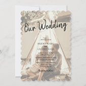 Ihre eigenen Fotos sind verblasst Hochzeitseinladu Einladung (Vorderseite)