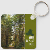 Ihre eigenen Fotos und Text Outdoor Wanderabenteue Schlüsselanhänger (Rückseite)