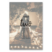 Ihre eigenen Fotos verblasst Hochzeitsgast-Namen Tischnummer (Rückseite)