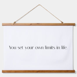 Ihre eigenen Grenzen für die Tapisserie aus Holz Wandteppich Mit Holzrahmen