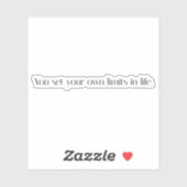 Ihre eigenen Grenzen für Vinyl-Aufkleber mit maßge Aufkleber (Blatt)