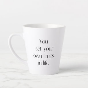 Ihre eigenen Grenzen Latte-Tasse Milchtasse