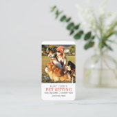 Ihre einfache weiße Fotografie der Visitenkarte (Stehend Vorderseite)