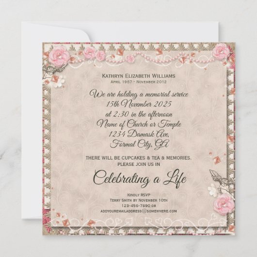 Ihre Einladung (Rückseite)