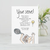 Ihre Einladung zum Tennis (Stehend Vorderseite)
