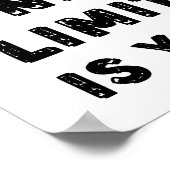 Ihre einzige Grenze ist Ihr Angebot Poster (Ecke)