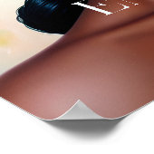 Ihre Energie ist heilige schwarze Frau Botanische Poster (Ecke)