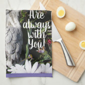 Ihre Engel sind immer bei Ihnen Blume Geschirrtuch (Viertel Falte)