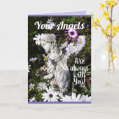 Ihre Engel sind immer bei Ihnen Blume Karte (Gelbe Blume)