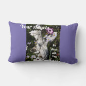 Ihre Engel sind immer bei Ihnen Blumengel Lendenkissen (Rückseite)