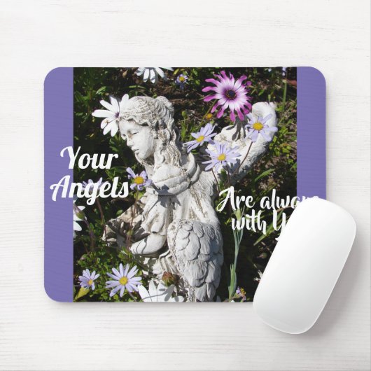 Ihre Engel sind immer bei Ihnen Blumengel Mousepad (Mit Mouse)